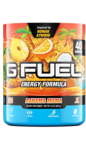 G Fuel Bahama Mama Inspired by Roman Atwood 9.8 oz (40 Servings) | Pineapple & Coconut Flavor