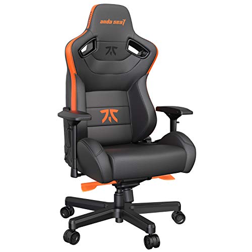 Ergonomic Gaming Chair,ANDASEAT Fnatic Swivel PVC Leather Computer Office Chair,4D Adjustable PU Armrest XL Video Game Chairs,160°Gaming Recliner Rocker with Headrest Lumbar Pillow for Home
