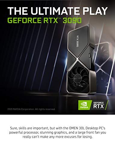 OMEN 30L Gaming Desktop PC | NVIDIA GeForce RTX 3080 Graphics Card, Intel Core i9-10850K Processor