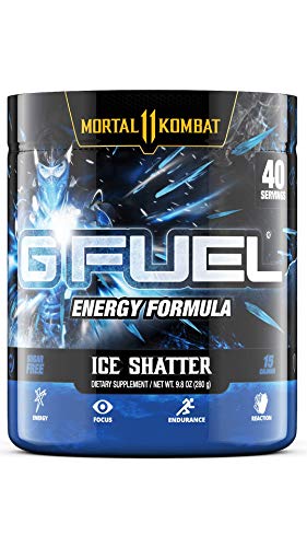 G Fuel Sub Zero's Ice Shatter [Mortal Kombat Licensed] 9.8 oz (40 Servings) | Blue Sports Drink Flavor