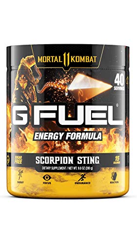 G Fuel Spicy Scorpion Sting (40 Servings) 9.8 oz. | (Mortal Kombat Licensed) Very Spicy (Picante)
