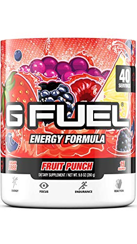 G Fuel Fruit Punch Tub 9.8oz (40 Servings) | Fruity Flavor